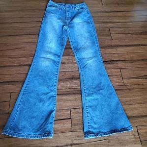 Flare bottom jeans